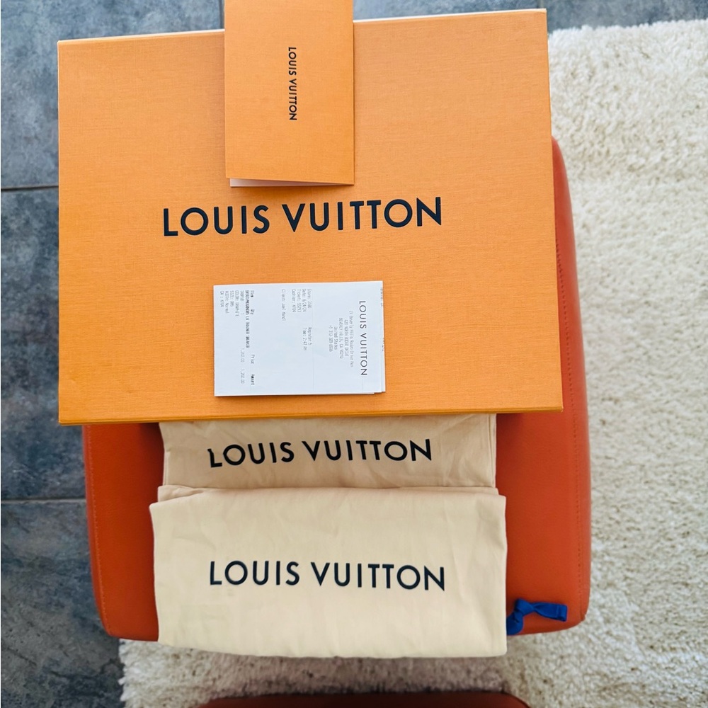 Louis Vuitton Men's Monogram Black and Gray Sneakers - Picture 5 of 5